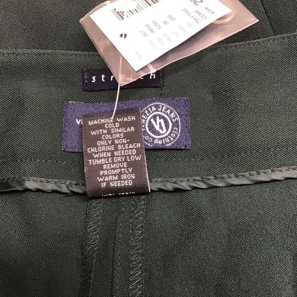 Venezia Stretch Green Wide Leg Pants New With Tag - Size 20P - Picture 6 of 6
